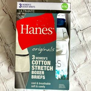 HANES Originals 3-pack Ultimate Cotton Stretch Boxer Briefs - 8/XL